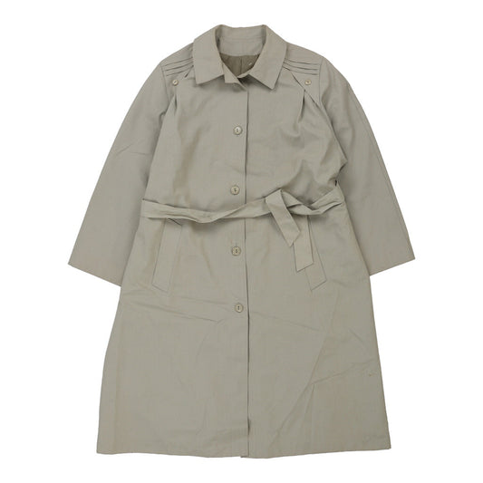 Vintage Unbranded Trench Coat - XL Beige Polyester