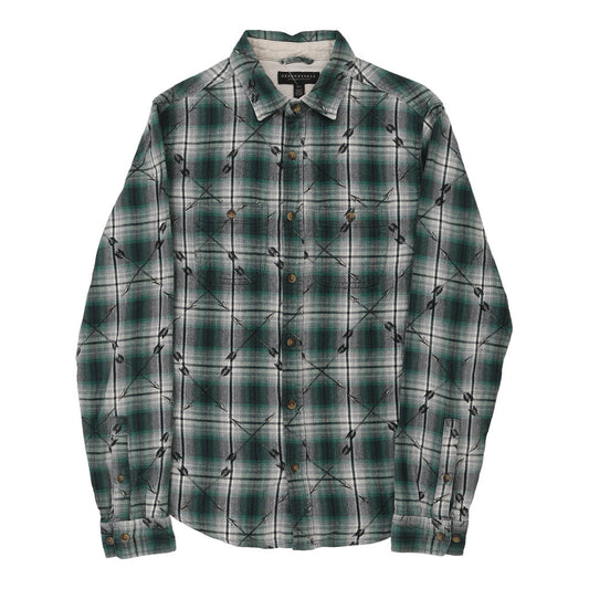 Vintage Aeropostale Checked Flannel Shirt - Small Blue Cotton