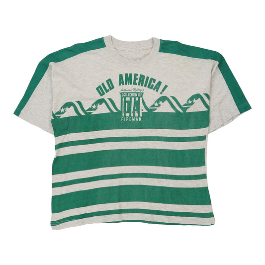 Vintage Unbranded T-Shirt - XL Grey Cotton
