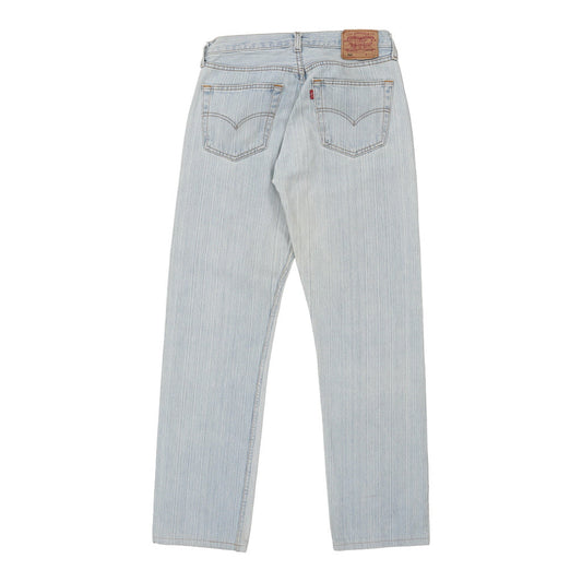 Vintage 501 Levis Striped Jeans - 31W 34L Light Wash Cotton