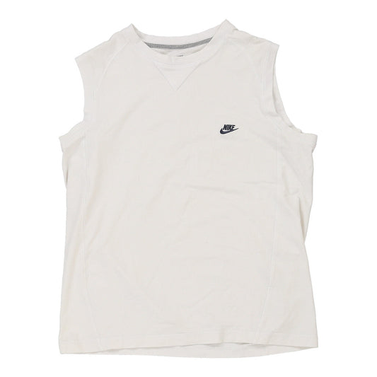 Vintage Nike Vest - Medium White Cotton