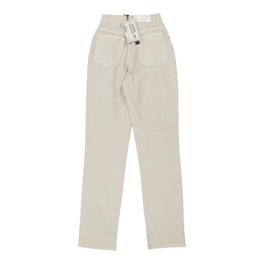 Vintage Outrage Sport Trousers - 26W UK 6 Beige Cotton