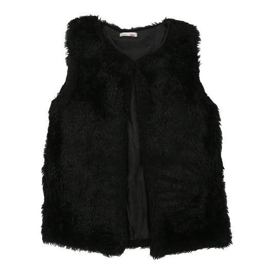 Vintage Unbranded Gilet - Small Black Faux Fur