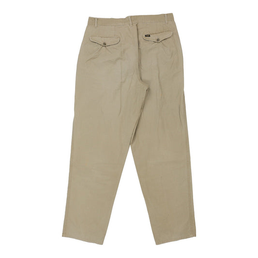 Vintage Lee Trousers - 34W 33L Beige Cotton