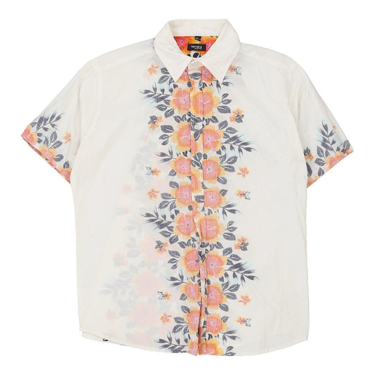 Vintage Bernardi Floral Hawaiian Shirt - 2XL White Cotton