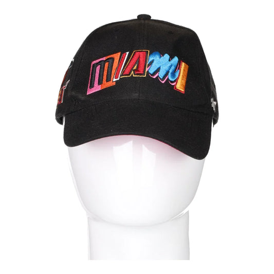 Vintage black Miami Heat 47 Cap - mens no size