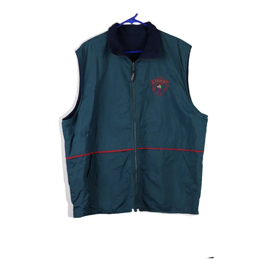 Vintage teal Airway Unbranded Gilet - mens large