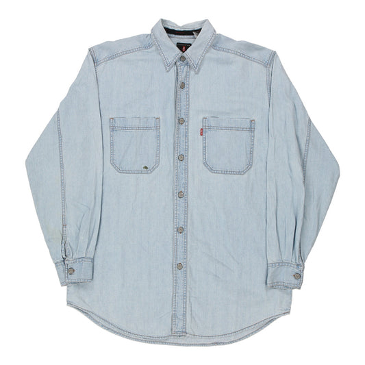 Vintage Levis Denim Shirt - Small Light Wash Cotton