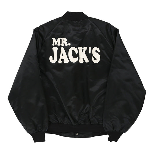 Vintage black Mr. Jacks Unbranded Baseball Jacket - mens large