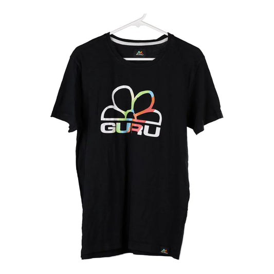 Vintage Guru Spellout T-Shirt - Medium Black Cotton