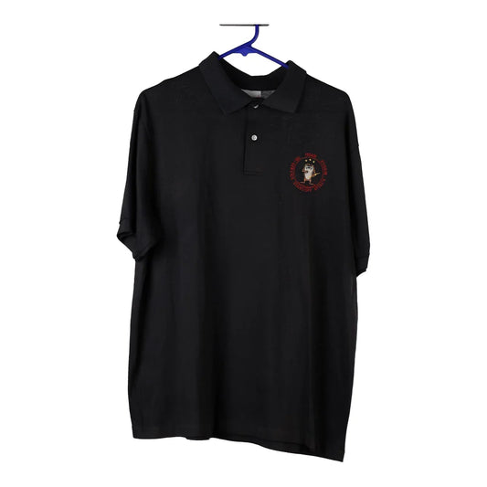Vintage Made in USA Taz Screen Mates Embroidered Polo Shirt - XL Black Cotton