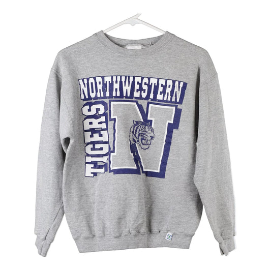Vintage grey Northwestern Tigers Discus Sweatshirt - mens small