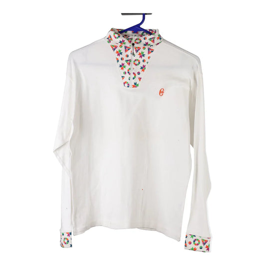 Vintage white Conte Of Florence 1/4 Zip - womens small