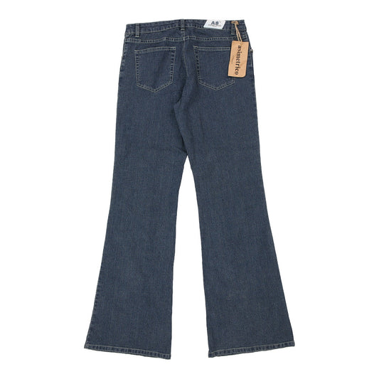 Vintage Asimetrico Flared Jeans - 33W UK 14 Blue Cotton