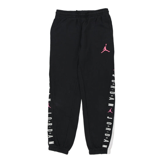 Vintage Age 12-13 Jordan Joggers - Large Black Cotton Blend