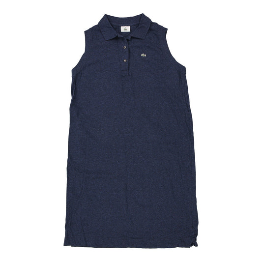 Vintage Lacoste Polo Dress - Large Navy Cotton