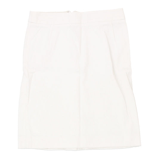 Vintage Dolce & Gabbana Mini Skirt - 30W UK 10 White Cotton