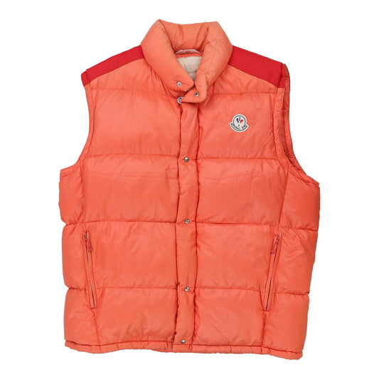 Vintage Made in France Grenoble Moncler Gilet - XL Orange Down