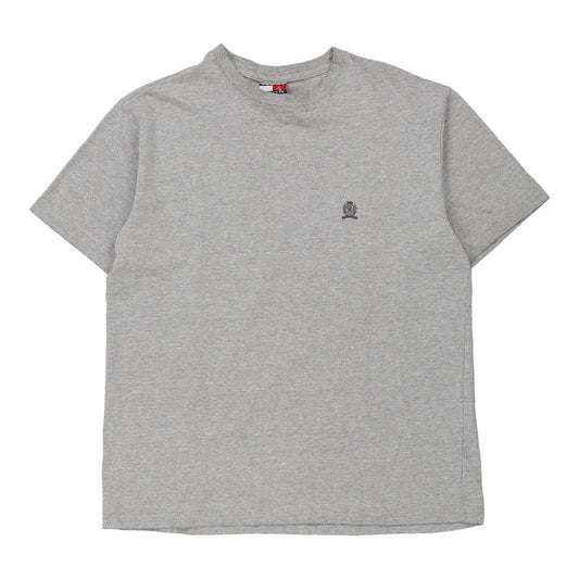 Vintage grey Tommy Hilfiger T-Shirt - mens medium