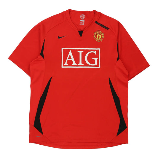 Vintage red T90 Manchester United Nike Football Shirt - mens large