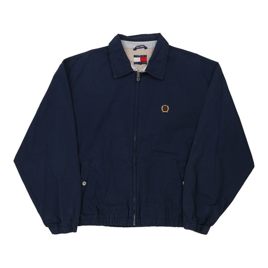 Vintage Tommy Hilfiger Harrington Jacket - Large Navy Cotton
