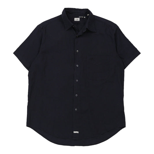 Vintage black C.P. Company Short Sleeve Shirt - mens xx-large