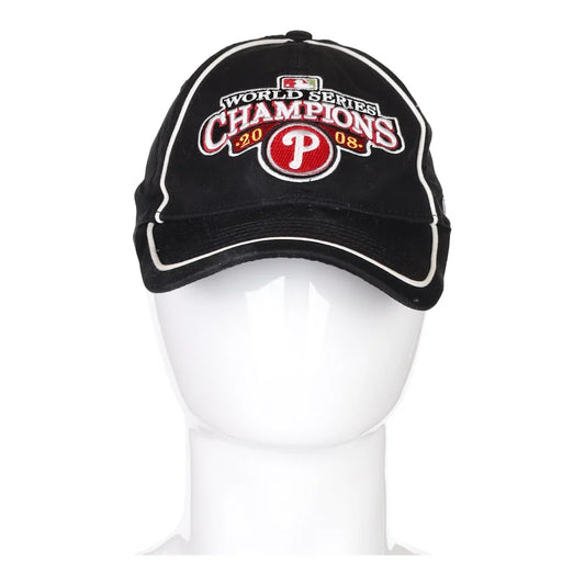 Vintage black Philadelphia Phillies New Era Cap - mens no size
