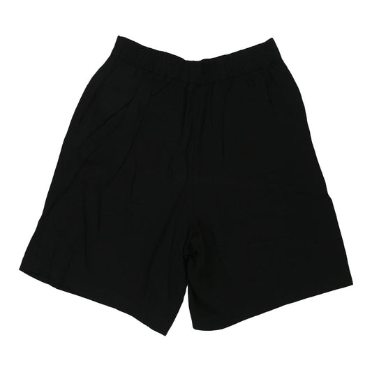 Vintage Unbranded Shorts - 32W UK 14 Black Cotton Blend