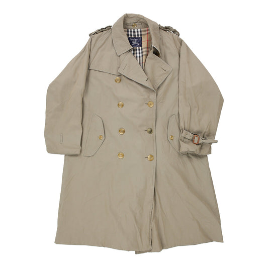 Vintage Burberry Trench Coat - 2XL Beige Cotton Blend