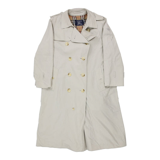 Vintage Burberry Trench Coat - XL Cream Cotton