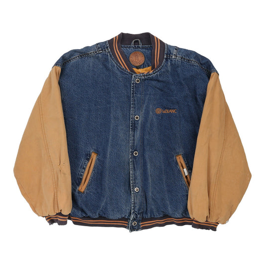Vintage Stormtech Varsity Jacket - Large Blue Cotton