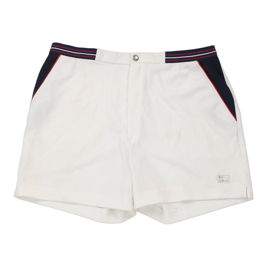Vintage Dielle Sport Shorts - Large White Polyester