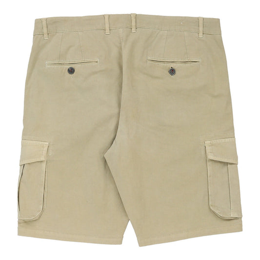 Vintage Re&X Cargo Shorts - 38W 11L Beige Cotton