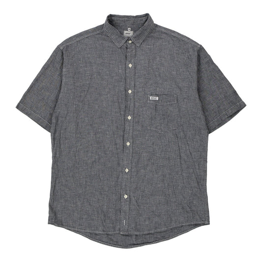 Vintage grey Rifle Short Sleeve Shirt - mens xx-large