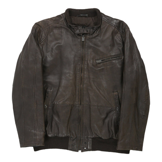 Vintage brown Conbipel Leather Jacket - mens large