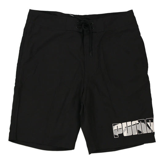 Vintage Puma Sport Shorts - Medium Black Polyester