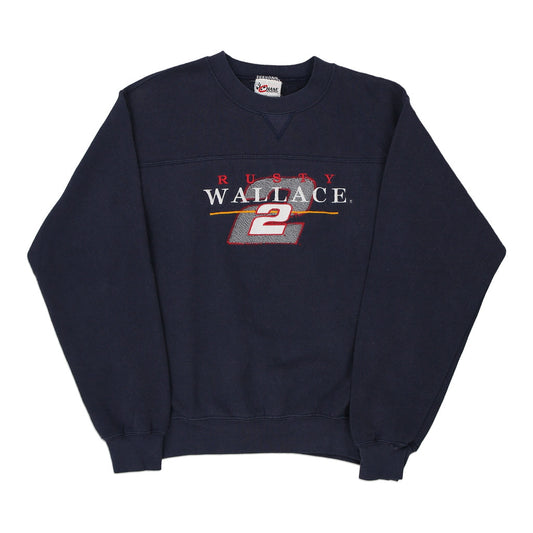 Vintage Rusty Wallace Chase Authentics Nascar Sweatshirt - XS Navy Cotton Blend