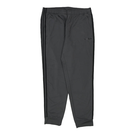 Vintage Adidas Joggers - Large Grey Cotton Blend