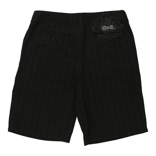 Vintage O'Neill Striped Shorts - 36W 11L Black Cotton