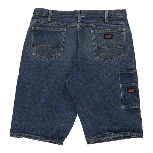 Vintage Dickies Cargo Denim Shorts - 36W 15L Blue Cotton
