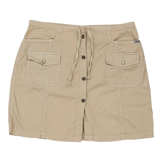 Vintage Colmar Skirt - 32W UK 12 Beige Cotton