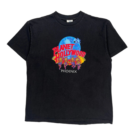 Phoenix Planet Hollywood Single Stitch T-Shirt - XL Black Cotton