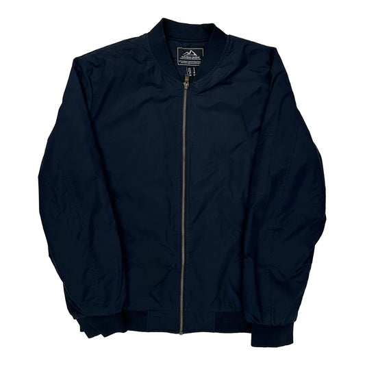 Vintage Outdoor Exchange Bomber Jacket - Small Navy Polyester