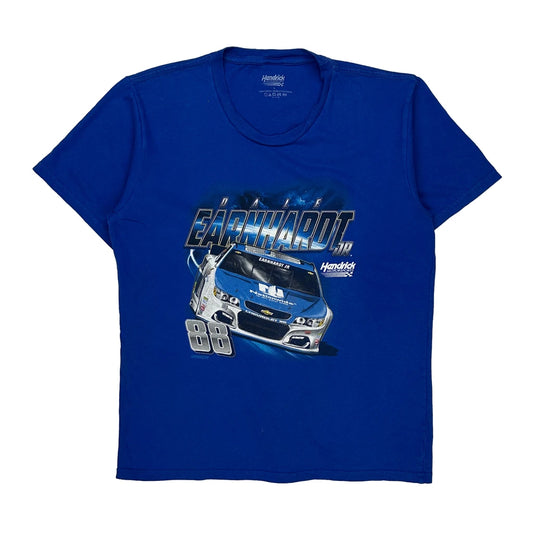 Vintage Dale Earnhardt Jr. Hendricks Motorsport Nascar T-Shirt - Large Blue Cotton
