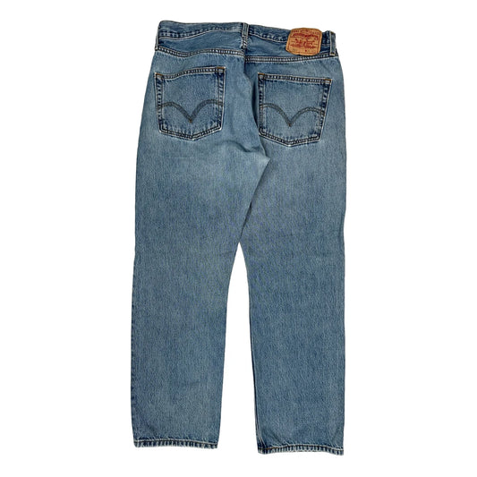 501 Levis Jeans - 36W 32L Light Wash Cotton