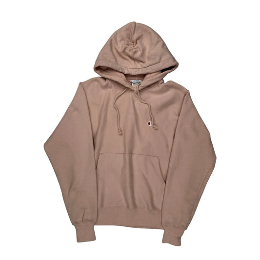 Reverse Weave Champion Hoodie - Small Pink Cotton
