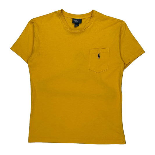 Polo By Ralph Lauren T-Shirt - Small Yellow Cotton