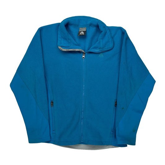 Nike Acg Fleece Jacket - Large Blue Polyester