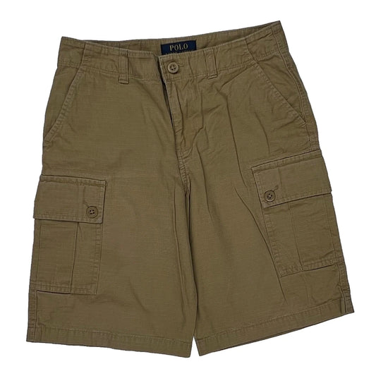Vintage Age 8 Polo By Ralph Lauren Cargo Cargo Shorts - Medium Khaki Cotton