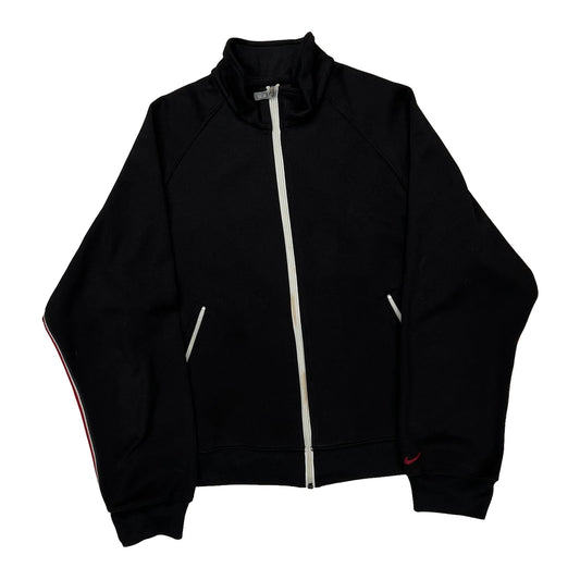 Nike Track Jacket - Medium Black Polyester